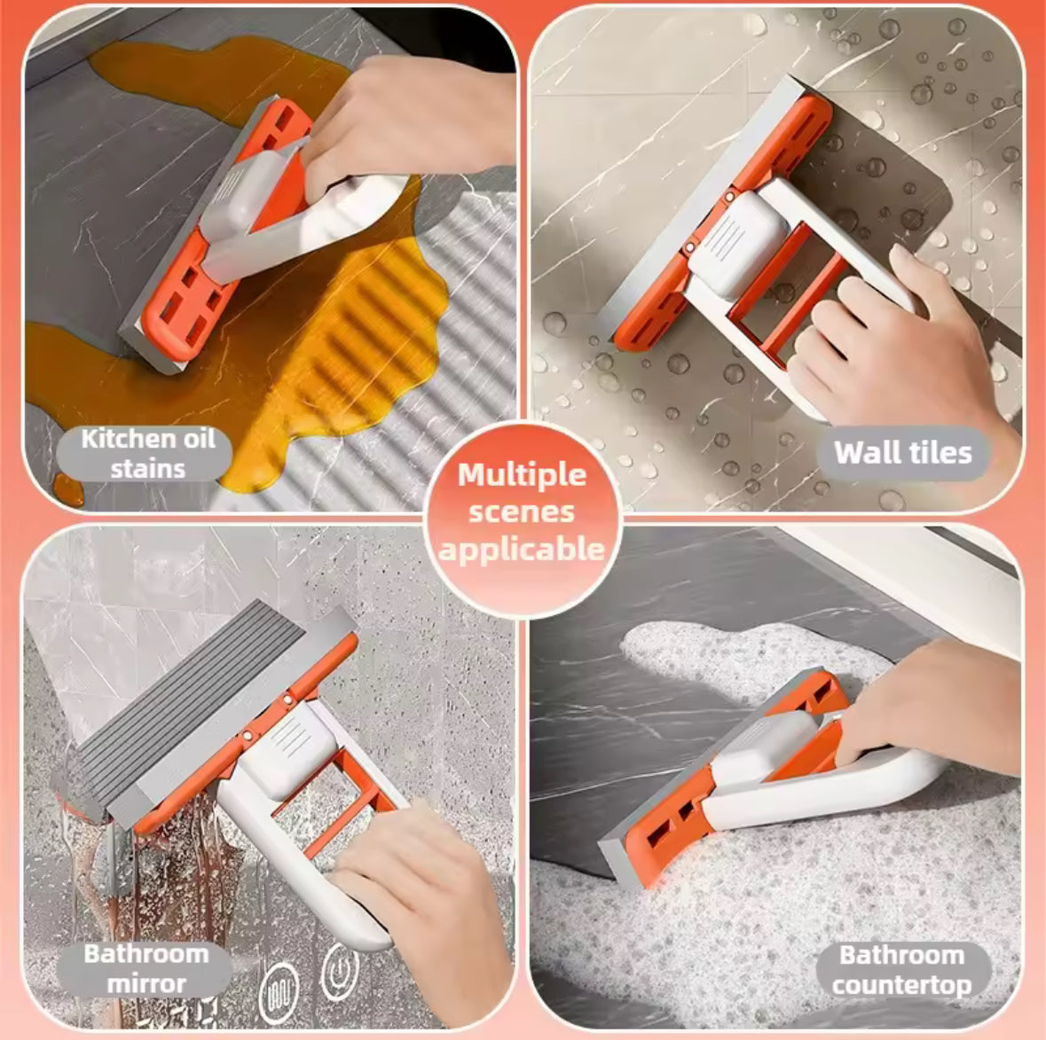 Mini vadrouille pliable multi-usage – éponge absorbante rapide