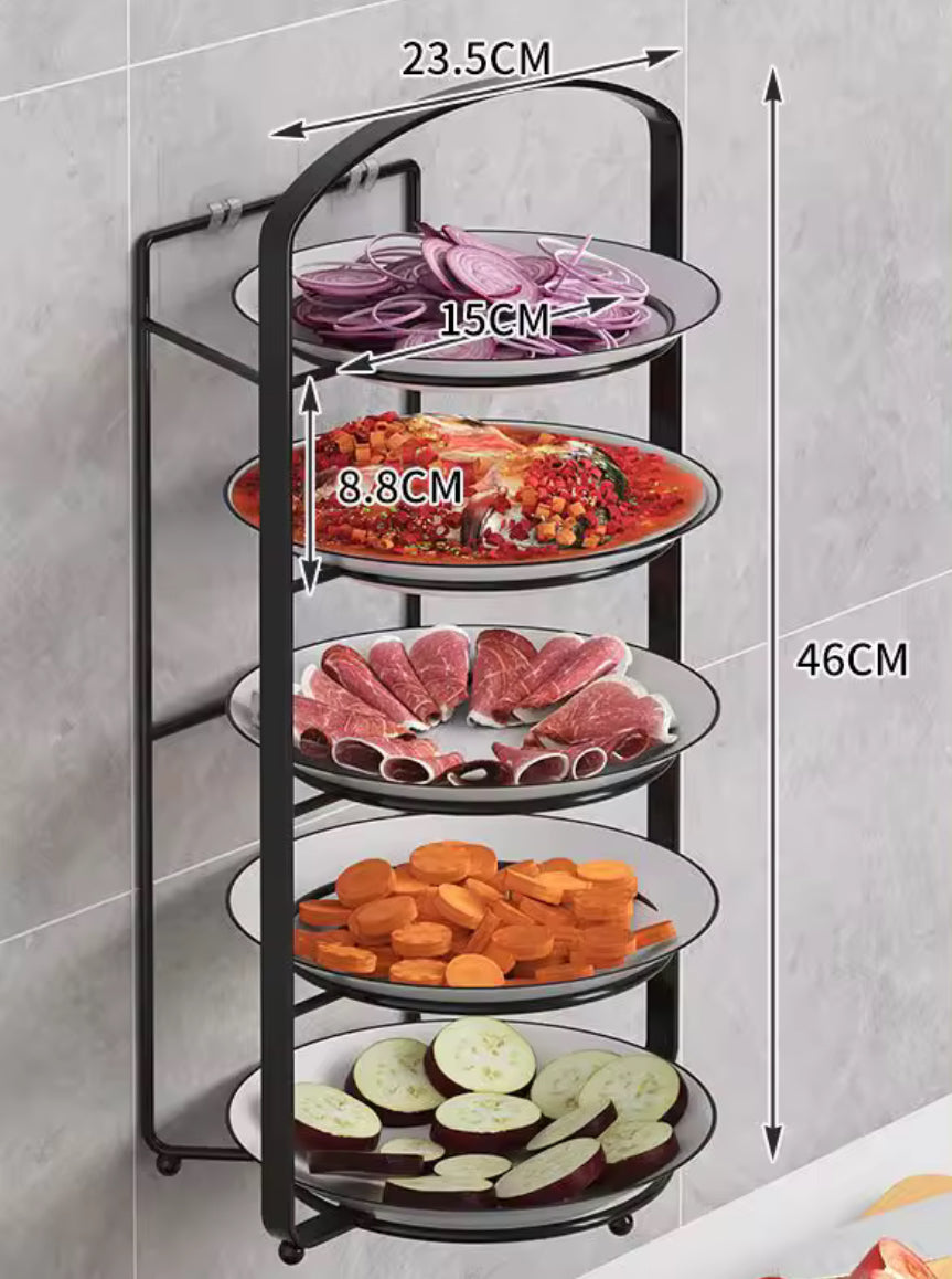 Kitchen Plate Storage Rack – Multi-Layer