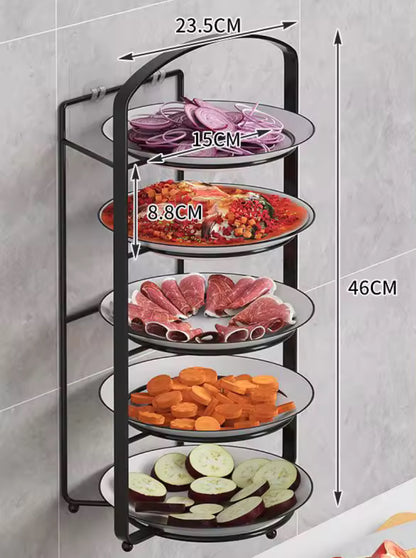 Kitchen Plate Storage Rack – Multi-Layer