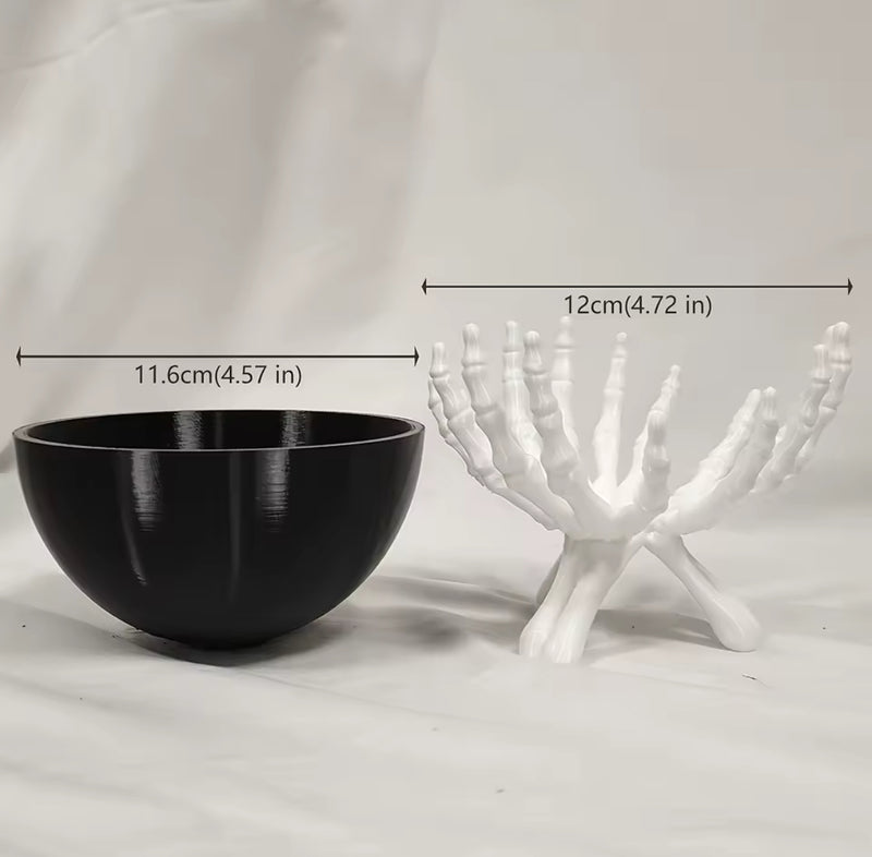 Gothic Skeleton Hands Bowl Holder – Halloween Decoration