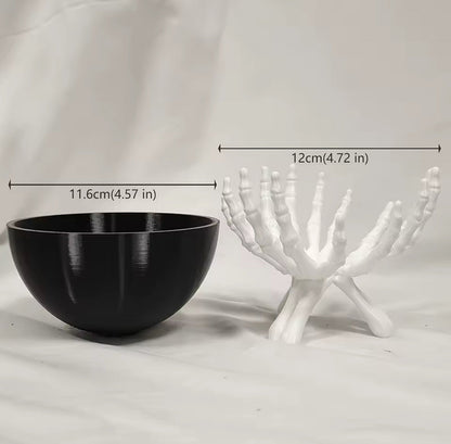 Gothic Skeleton Hands Bowl Holder – Halloween Decoration