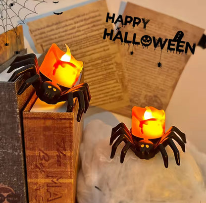 Halloween Spider Night Light – Creepy Party & Haunted House Decoration