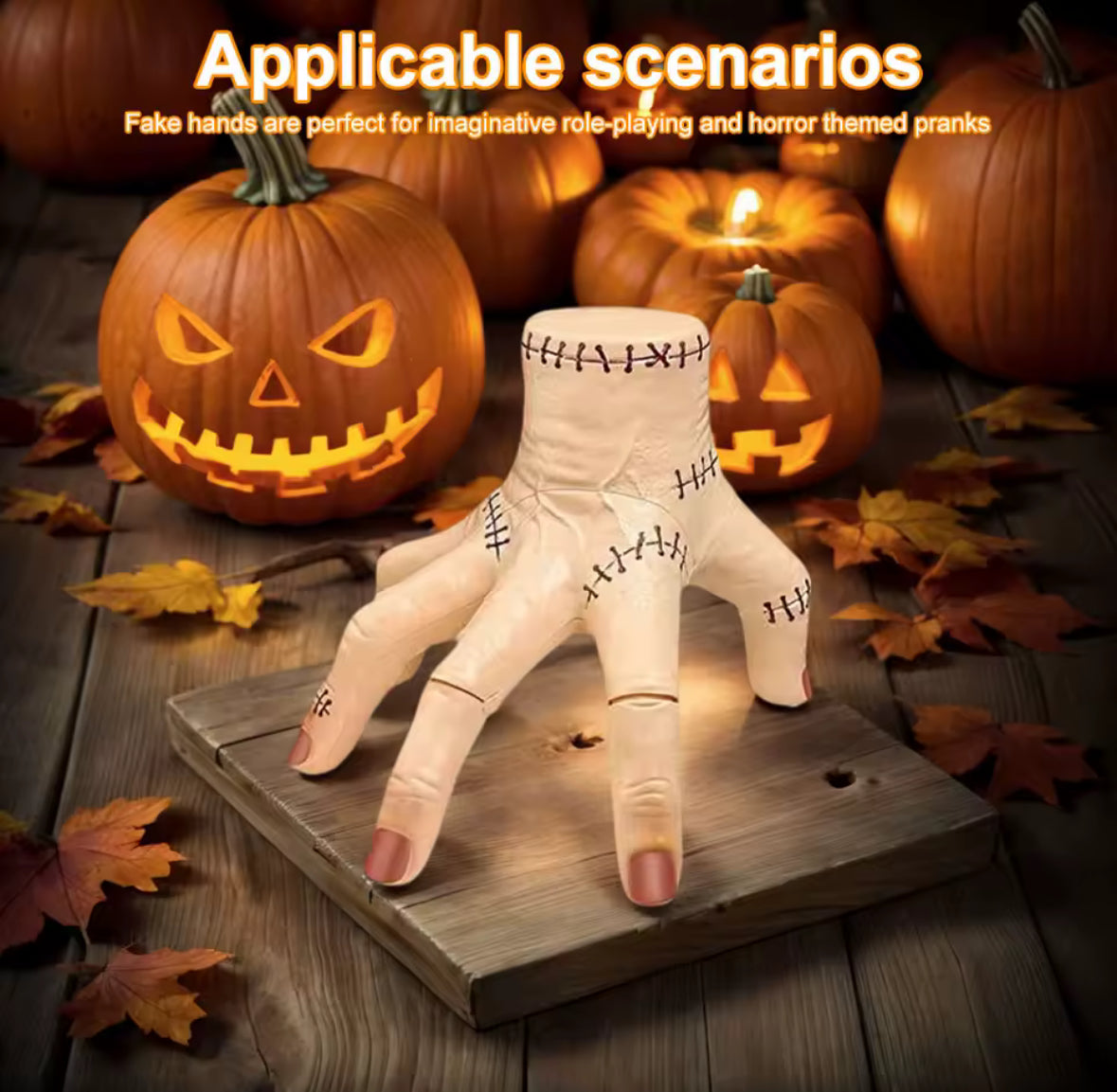 Creepy Crawling Electric Hand with Sound & Light – Haunted House Halloween Prop