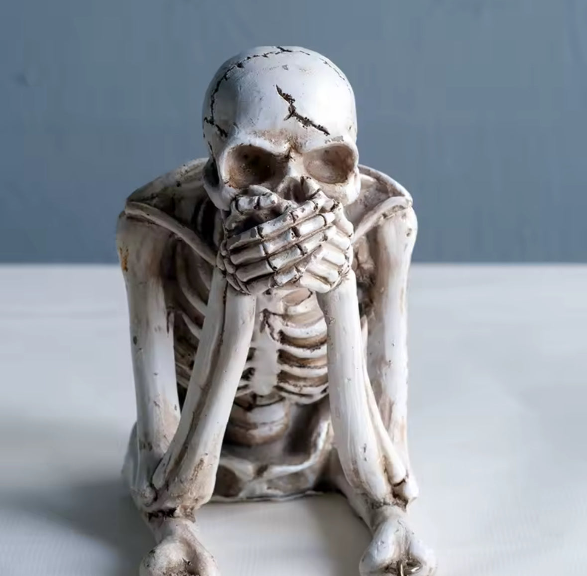 Scary Resin Skull – Realistic Halloween Decoration