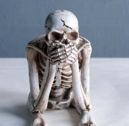 Scary Resin Skull – Realistic Halloween Decoration